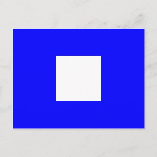 Carte Postale Lettre P du signal d'indicateur alphabétique (Devant)