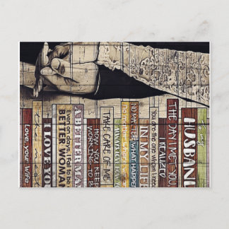 Carte Postale Lettre pour la famille | Décoration de la famille 