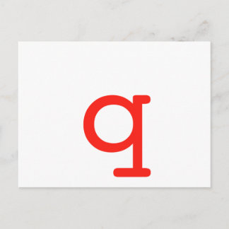Carte Postale Lettre q