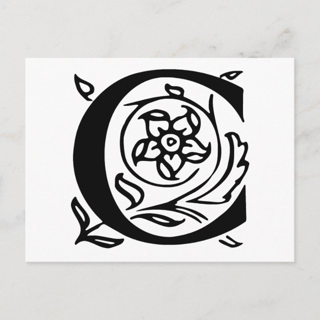 Carte Postale Lettre raffinée C (Devant)