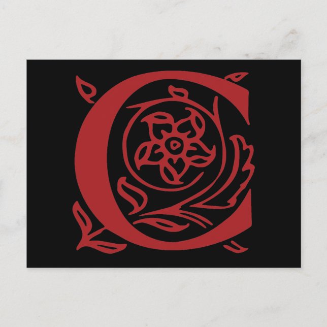 Carte Postale Lettre raffinée C (Devant)
