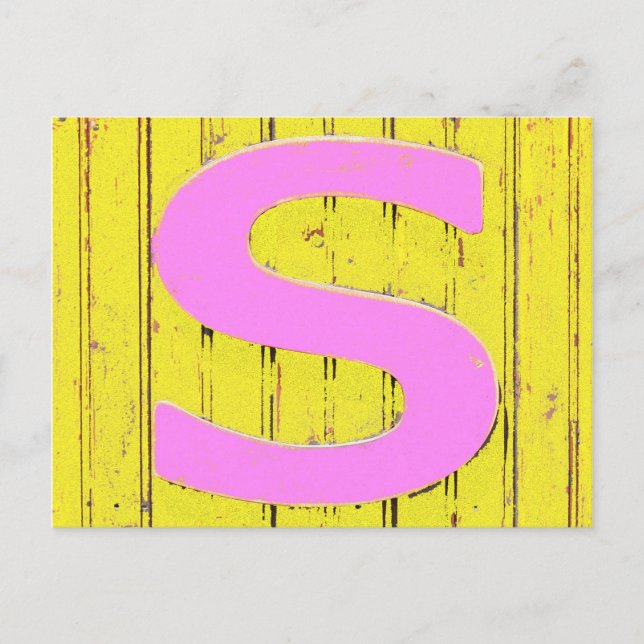 Carte Postale Lettre s (Devant)