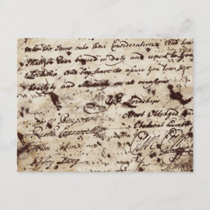 Carte Postale Lettre vintage ancienne manuscrite