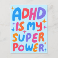 Lettres bulles ADHD Super Power Fun sur mesure