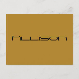 Carte Postale Lettres géométriques d'Allison de Orphan Black