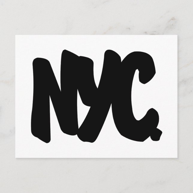 Carte Postale Lettres NYC (Devant)