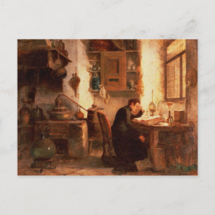 Carte Postale L'étudiant en chimie et en pharmacie