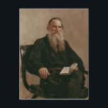 Carte Postale Lev Tolstoï 1887<br><div class="desc">Lev Tolstoï | par Ilya Efimovich Repin | Lieu de l'art : Galerie Tretiakov,  Moscou,  Russie | Artiste russe | Numéro de collection d'images : XZL149441</div>