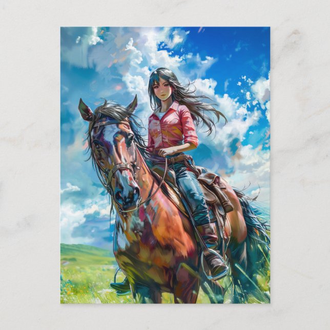 Carte Postale L'évasion alpine de Manga Cowgirl (Devant)