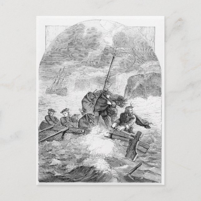 Carte Postale L'évasion du jeune prétendant (Devant)