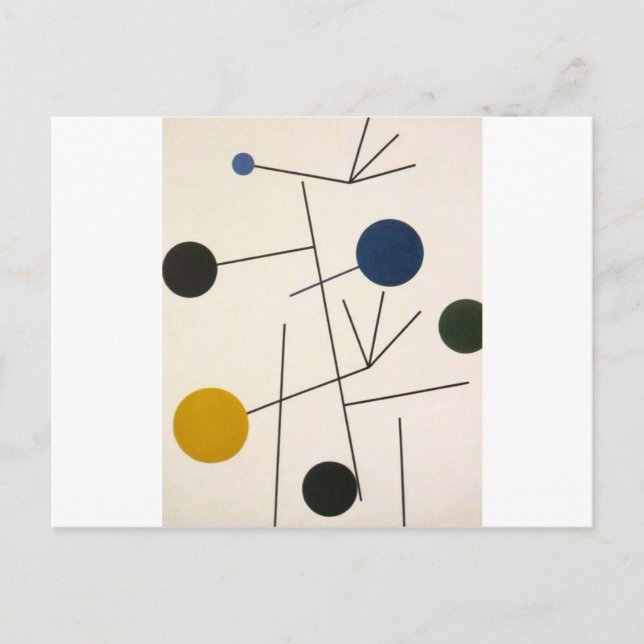 Carte Postale Levée, chute, vol par Sophie Taeuber-Arp (Devant)