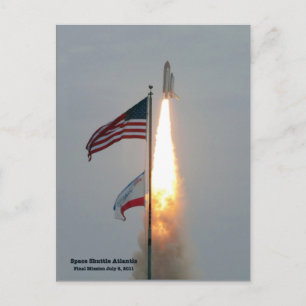 Carte Postale Levée finale d'Atlantis le 8 juillet 2011