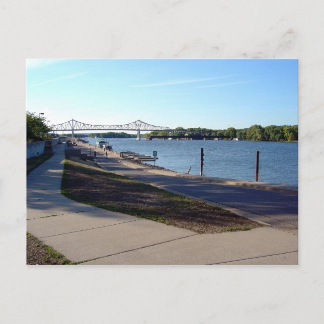 Carte Postale Levee - Winona, MN (Devant)