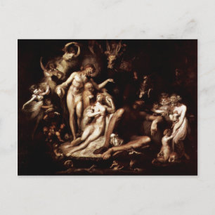 Carte Postale L'Éveil De La Fée Reine Titania Par Füssli