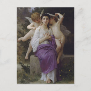 Carte Postale L'éveil du cœur par William Bougereau