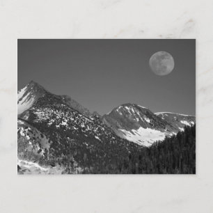 Carte Postale Lever de lune, Sierra-Nevada, Glacier Point Vista