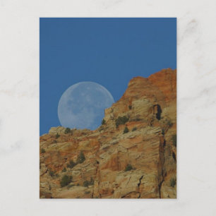 Carte Postale Lever De Lune Sur Les Falaises De Sion