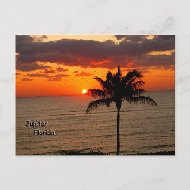 Carte Postale Lever de soleil à Jupiter (Devant)
