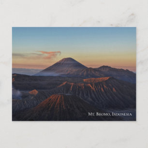 Carte Postale Lever de soleil à l'aube sur le mont Bromo Indonés