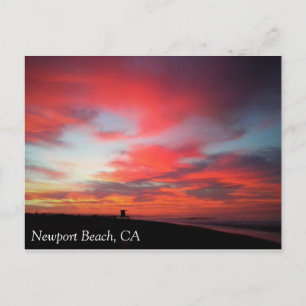 Carte Postale Lever de soleil à Newport Beach, Californie