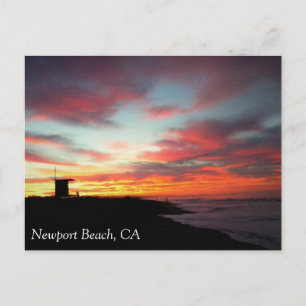 Carte Postale Lever de soleil à Newport Beach, Californie