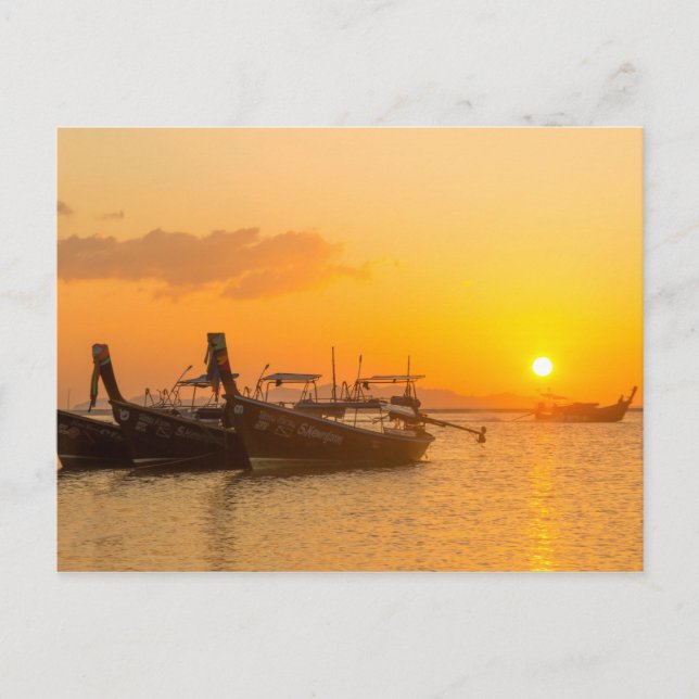 Carte Postale Lever de soleil à Pak Meng, Trang, Thaïlande (Devant)