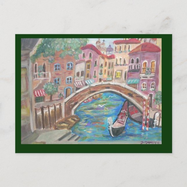 Carte Postale Lever de soleil à Venise (Devant)