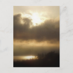 Carte Postale Lever de soleil au-dessus de la rivière Columbia #