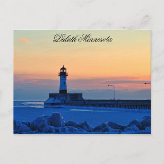 Carte Postale Lever de soleil au phare