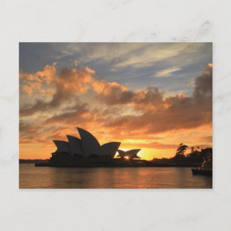Carte Postale Lever de soleil au théatre de l'opéra de Sydney