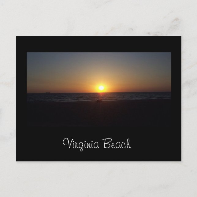 Carte Postale Lever de soleil chez Virginia Beach (Devant)