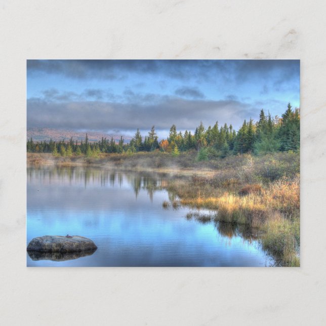 Carte Postale Lever de soleil d'automne au lac Maine Moosehead (Devant)