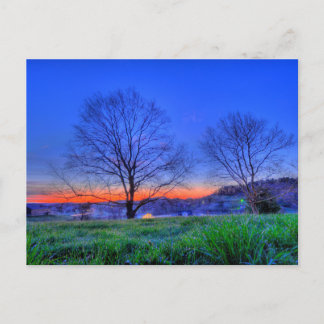 Carte Postale Lever de soleil de début de printemps, Dover, Ohio