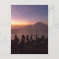 Lever de soleil du Mont Batur à Bali, Indonésie