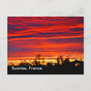 Carte Postale Lever de soleil en France
