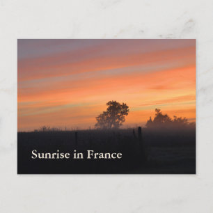 Carte Postale Lever de soleil en France