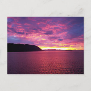Carte postale Lever de soleil rose