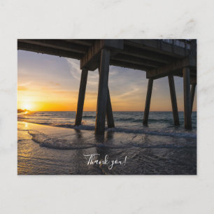 Carte Postale Lever de soleil sous la jetée de Pensacola Merci C