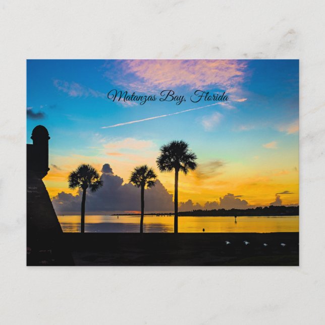 Carte Postale Lever de soleil sur la baie de Matanzas, (Devant)