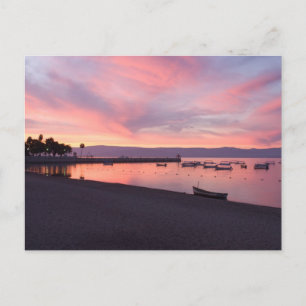 Carte Postale Lever de soleil sur le lac Chapala
