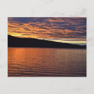 Carte Postale Lever de soleil sur le lac Washington