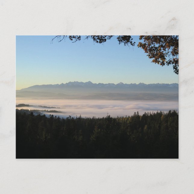 Carte Postale Lever de soleil sur les Tatras (Devant)