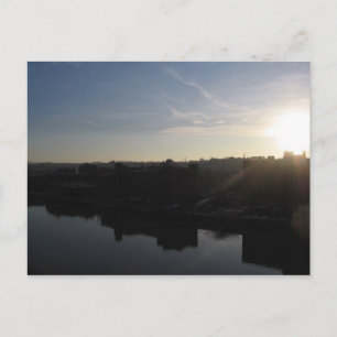 Carte Postale lever de soleil sur l'hudson