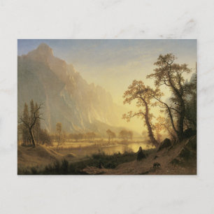 Carte Postale Lever de soleil, vallée de Yosemite par Albert Bie