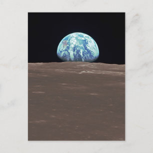 Carte Postale Lever de terre de la Lune
