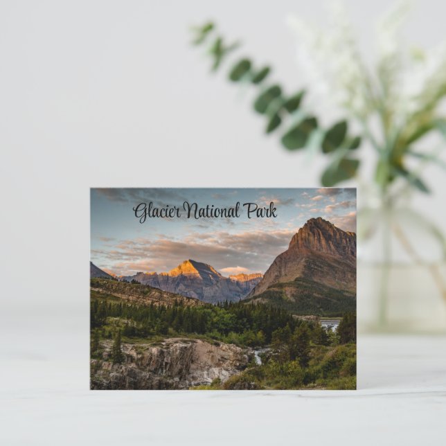 Carte Postale Lever du soleil au lac Swiftcurrent (Debout devant)