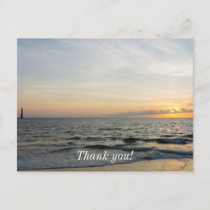 Carte Postale Lever du soleil au phare