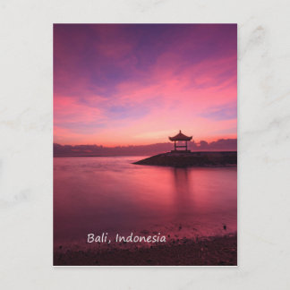 Carte Postale Lever du soleil, Bali, Indonésie