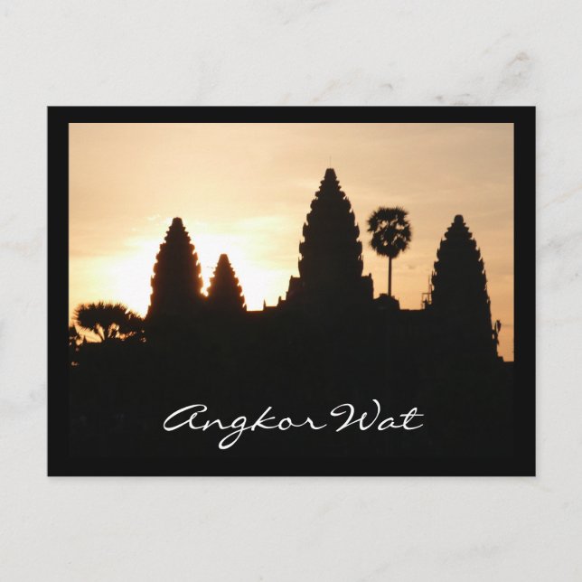 Carte Postale lever du soleil d'angkor wat (Devant)