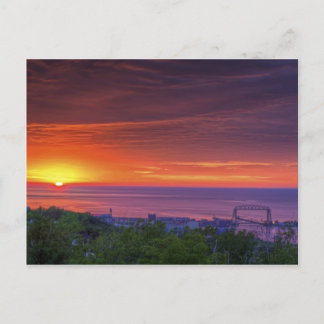 Carte Postale Lever du soleil de Duluth